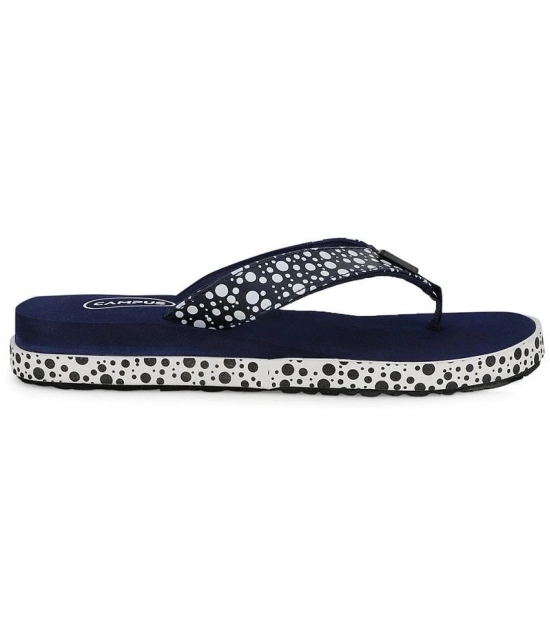 Campus - Navy Blue Womens Thong Flip Flop - None