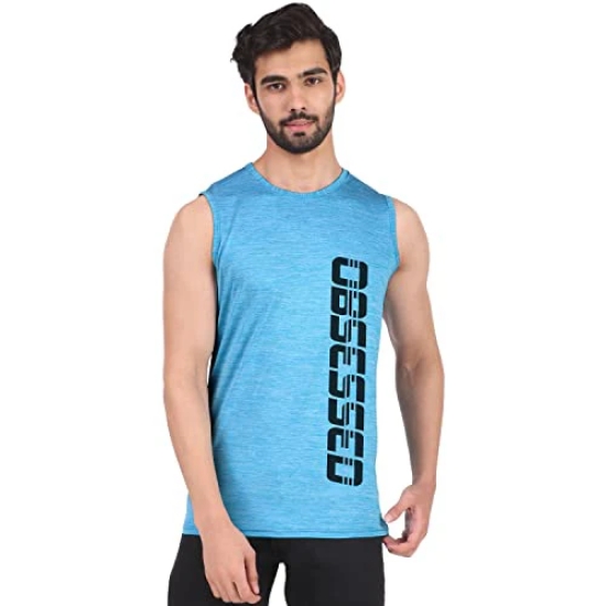 London Hills - Regular Fit Graphic Print Men Round Neck Sleeveless T-Shirt