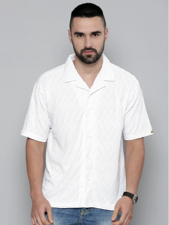 Creased White Shirt-S / White