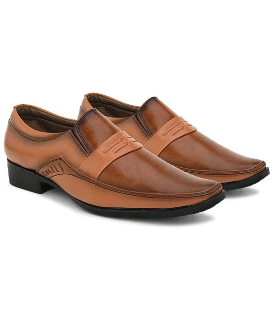 Sir Corbett Tan Mens Slip On Formal Shoes - None