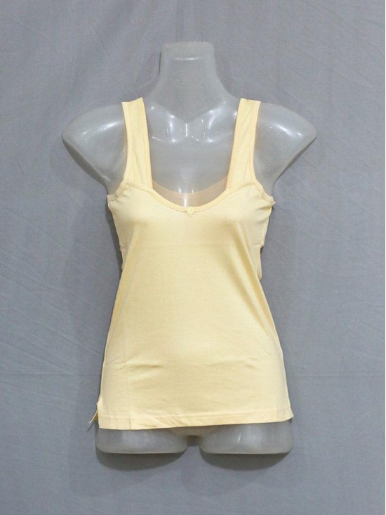 Women camisole with lace straps-BANIYAN / 85 / YELLOW