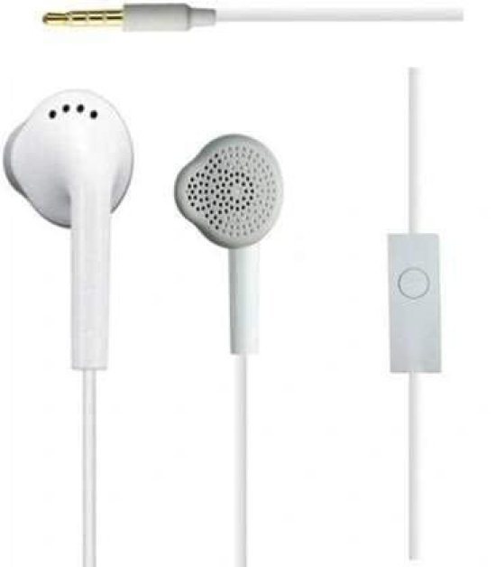 Denzcart White Earphone Samsung in Ear 3.5 mm Jack Earphone for Android Mobiles and All Smartphones (Wired with Mic)  by Ruhi Fashion India