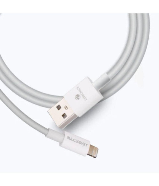 Zebronics White 3A Type C Cable 1.2 Meter - White