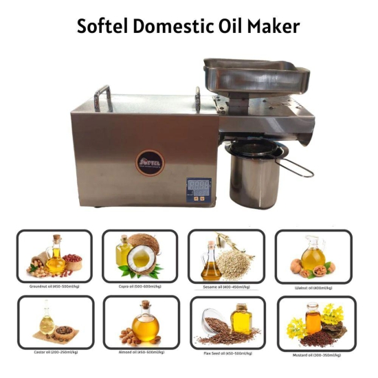 Softel Domestic Oil Maker Machine - 750 Watts with Temperature Controller | Oil Extractor Machine | Healthy and Pure Oil Extractor