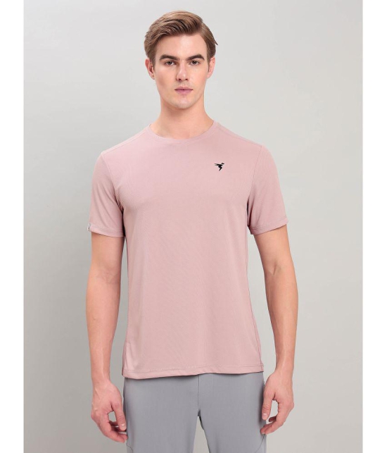 Technosport Pink Polyester Slim Fit Men's Sports T-Shirt ( Pack of 1 ) - None