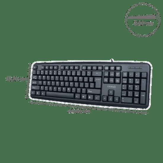 Croma Wired Keyboard (Robust Design, Black)