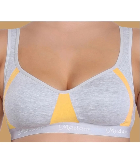 Madam Cotton Lightly Padded Womens Everyday Bra ( Yellow ) - None