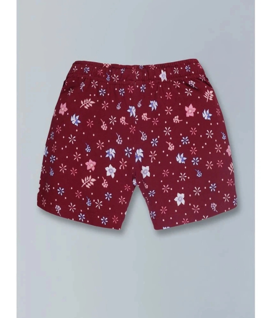 PLUM TREE - Dark Red Cotton Girls A-Line Skirt ( Pack of 2 ) - None