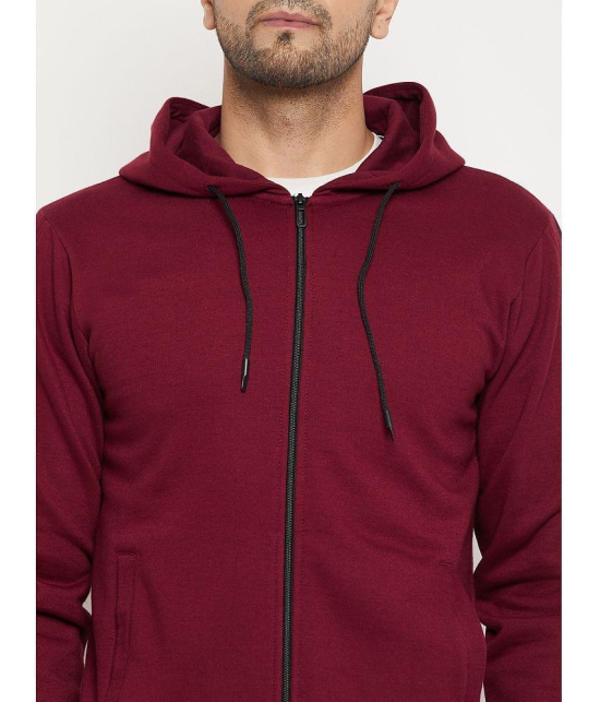 Wild West - Maroon Cotton Blend Regular Fit Solid Mens Sports Tracksuit ( Pack of 1 ) - None