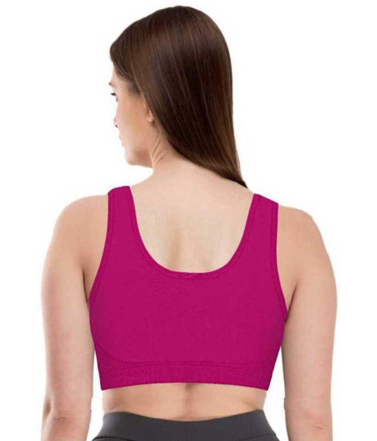 ComfyStyle Cotton Lycra Air Bra - Maroon Single - None