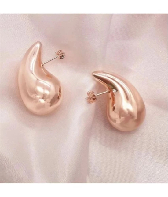 FASHION FRILL Rose Gold Stud Earrings ( Pack of 2 ) - Rose Gold