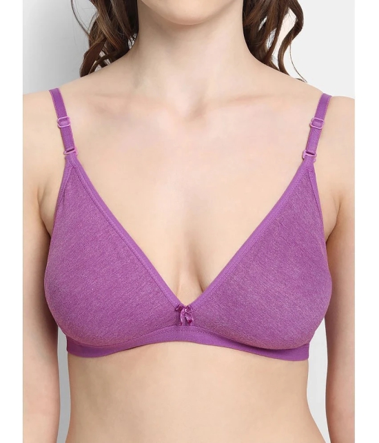 VStar - Magenta Cotton Blend Non Padded Womens Everyday Bra ( Pack of 1 ) - None