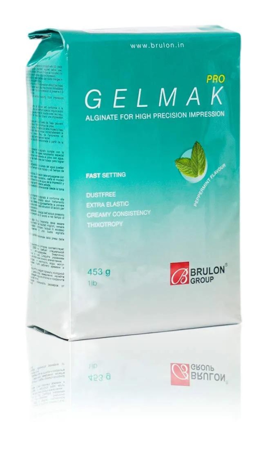 GELMAK PRO Non Chromatic Peppermint Flavour Alginate Impression Material - 453 gm-GELMAK PRO Non Chromatic Alginate (Pack of 2 (310 RS PER PACK))