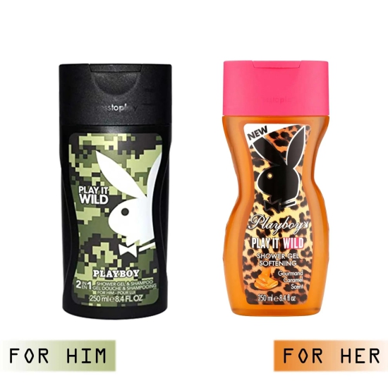 Playboy Play It Wild For Women Shower Gel 250ml