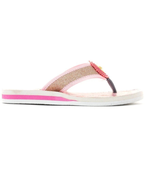 Adrianna Pink Flat Slip Ons for Girls - None