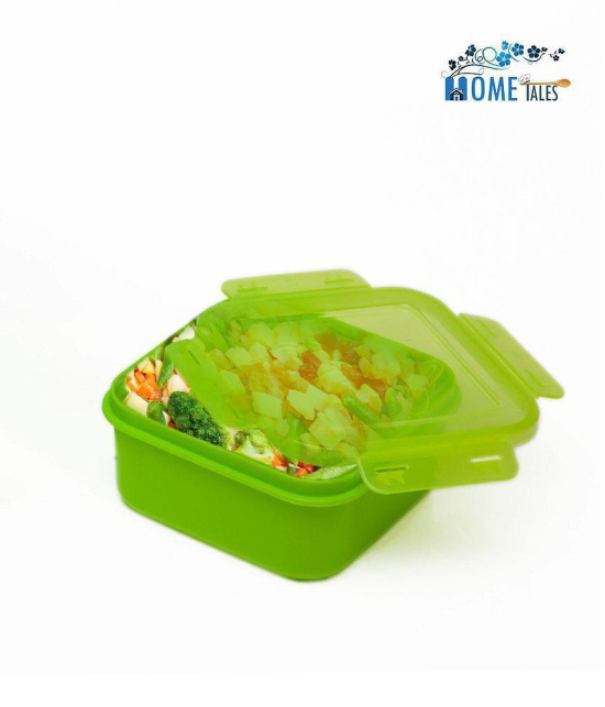 HOMETALES Multi-Purpose Container 2500ml, 2000ml, 1000ml, 500ml,Green (4U) - Green