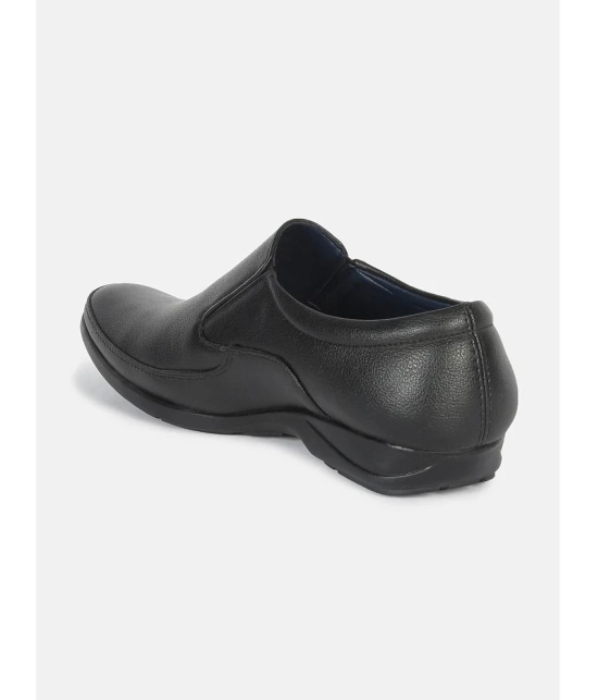 Aqualite Black Mens Slip On Formal Shoes - None