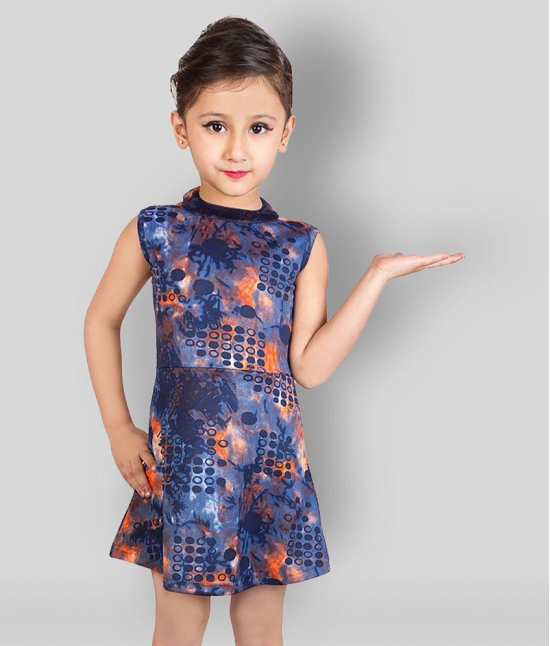 Addyvero - Multicolor Cotton Blend Girls A-line Dress ( Pack of 1 ) - None