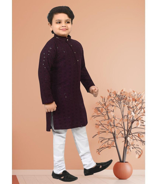 Arshia Fashions Wine Rayon Boys ( Pack of 1 ) - None