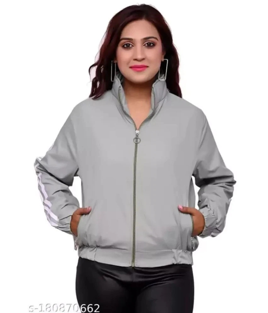 PPTHEFASHIONHUB - Polyester Grey Jackets - None