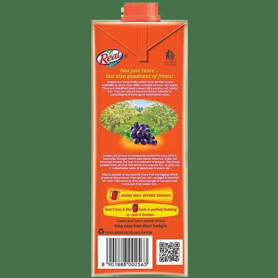 Real Grape 1 Ltr, 1 Pc