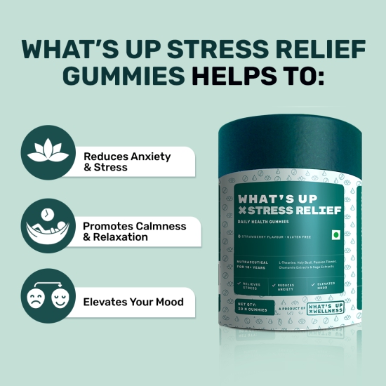 What's Up Stress Relief Gummies-90 Days Pack