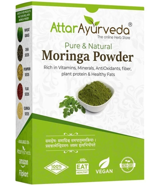 Attar Ayurveda Pure Moringa Leaf Powder For Weight Loss - (200g)