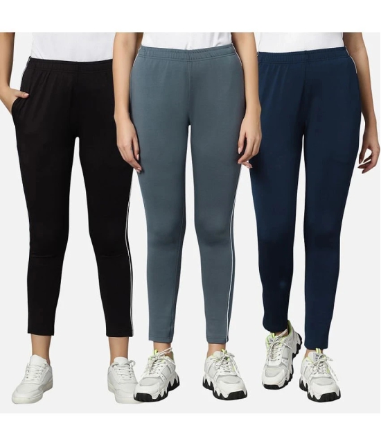 Omtex - Multi Polyester Womens Outdoor & Adventure Trackpants ( Pack of 3 ) - None