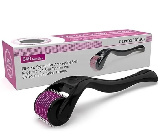 Derma Roller 0.5mm with 540 Needles Hair Growth & Hair Fall Repair for Men & Women