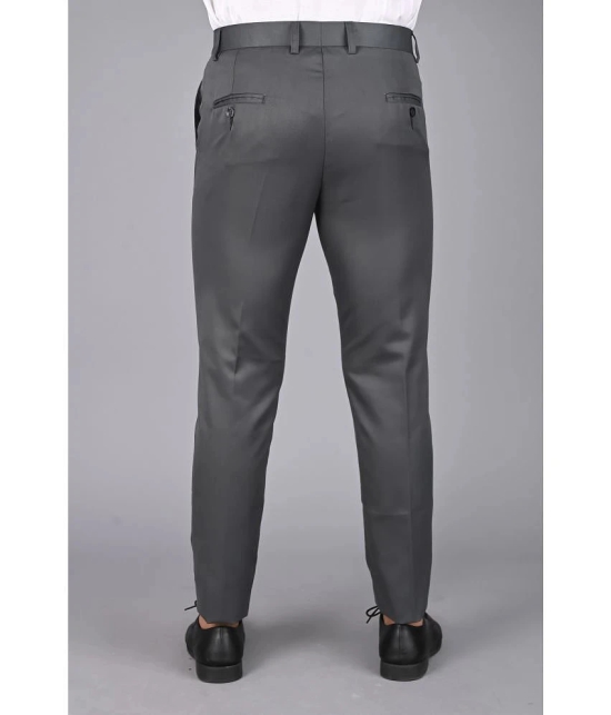 MANCREW Grey Regular Formal Trouser ( Pack of 2 ) - None