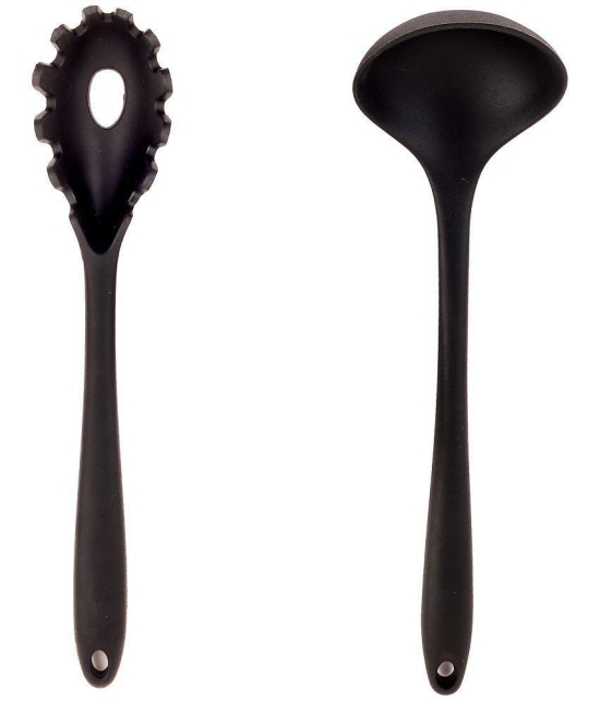 Frenchware - Black Silicone Wok Spatula ( Pack of 2 ) - Black