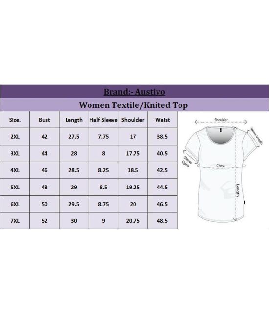 AUSTIVO Grey Crepe Womens Regular Top ( Pack of 1 ) - None