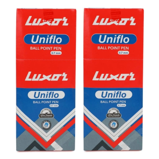 Luxor Uniflo Ball Pen Assorted (Blue) pack of 20