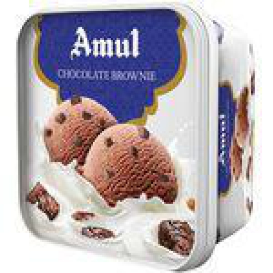 Amul Chocolate Brownie Ice Cream 1 L Tub