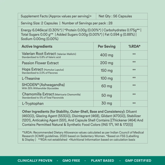 Origins Nutra Stress-Sleep Aid Capsules | Melatonin-Free Formula | Shoden Ashwagandha for Stress Relief | Promotes Relaxing Sleep | GMP Certified | Non-GMO | For Men & Women | 56 Capsules