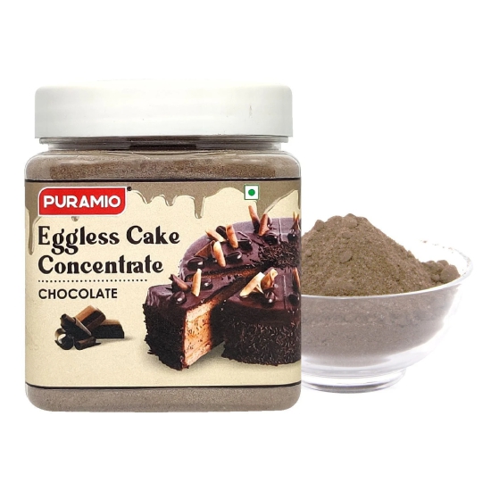 Puramio Eggless Cake Concentrate - Chocolate (For Chocolate & Plum Cake), 1000 gm