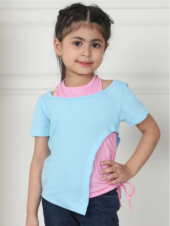 MINI & MING Colourblocked Layered Cotton Top