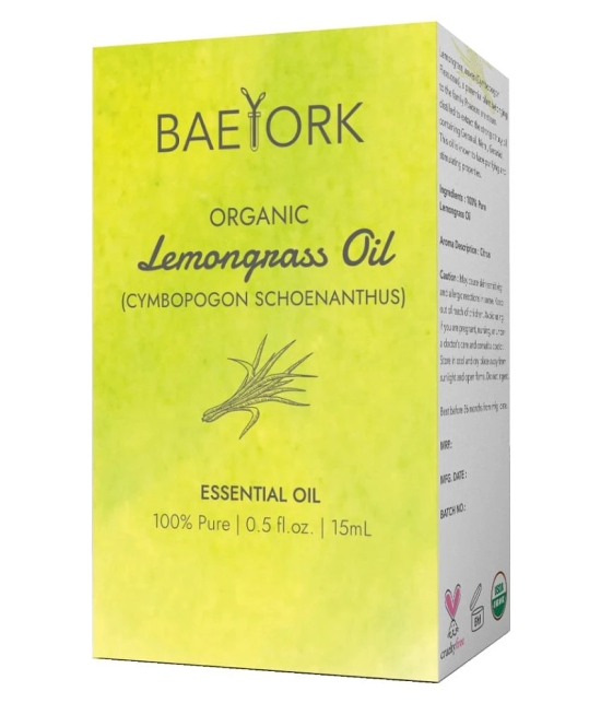 Baeyork Lemongrass Oil Essential Oil 15 mL