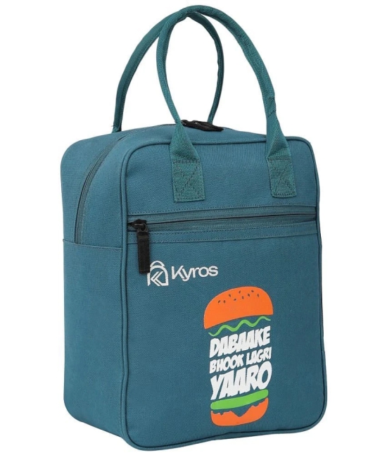 Kyros Green Polyester Lunch Bag Pack of 1 - Green