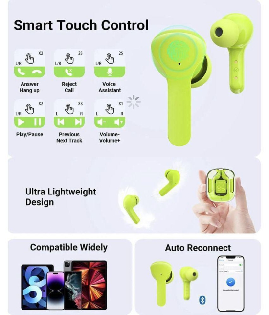 OLIVEOPS Ultrapod Air31 G Bluetooth Bluetooth Earphone In Ear Comfortable In Ear Fit Green