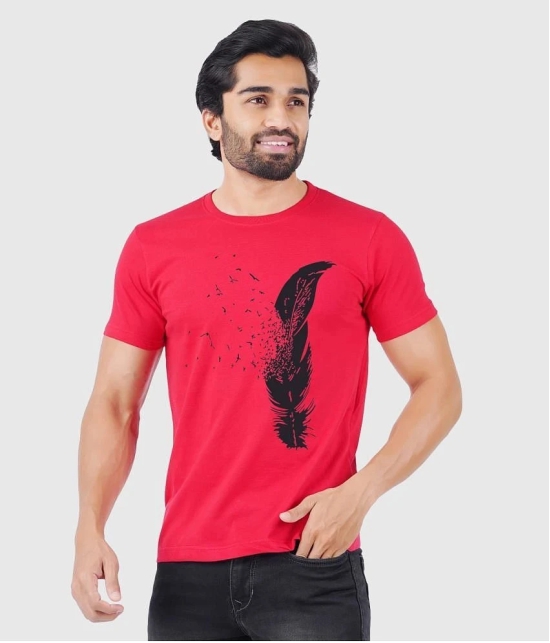 ferocious - Red Cotton Regular Fit Mens T-Shirt ( Pack of 1 ) - None