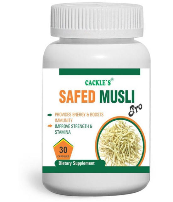 Cackle's Safed Musli Herbal 30 x 2 = 60 Capsule 30 no.s