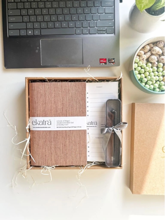 Sustainable Productivity Gift hamper by Ekatra -  Solid Beige