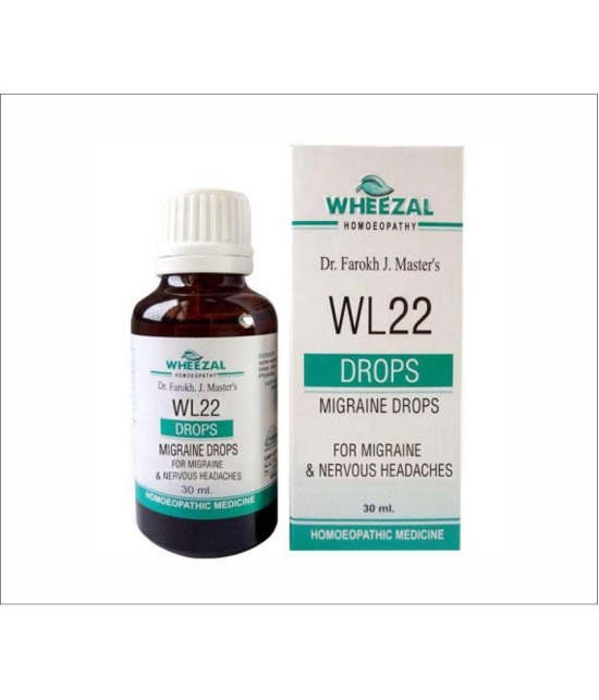 Wheezal WL-22 Migraine Drops (30ml) (PACK OF TWO) Drops 30 ml