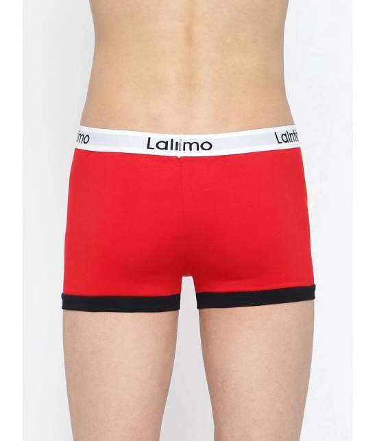 La Intimo Red Cotton Mens Trunks ( Pack of 1 ) - None