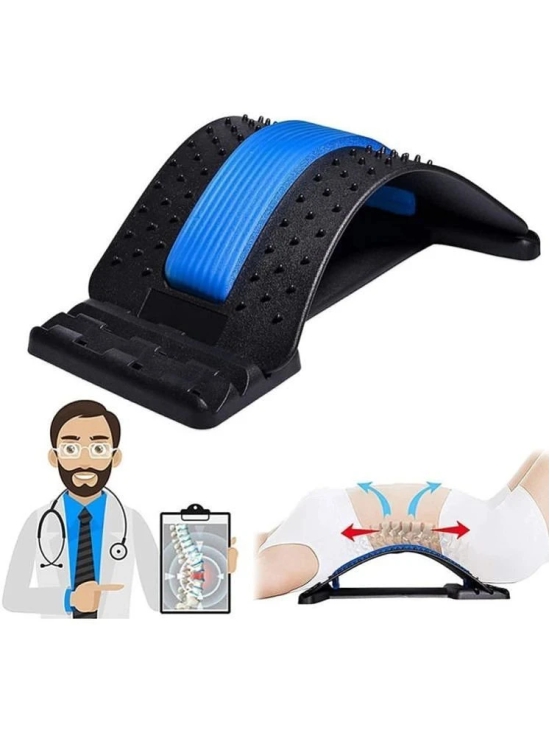 HORSE FIT Back Pain Relief Product Back Stretcher, Spinal  Back Relaxation Device, Multi-Level Lumbar Region Back Support for Lower & Upper Muscle Pain Relief, Back Massager for Bed Chair &