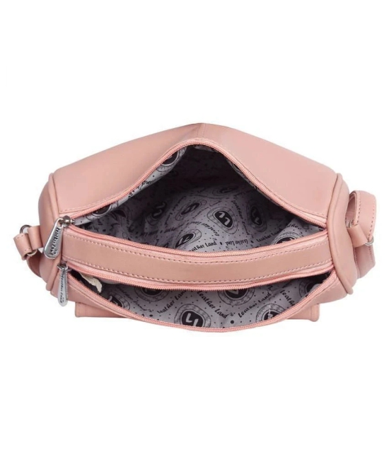 Leather Land - PeachPuff  PU Sling Bag - PeachPuff