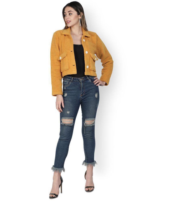 NUEVOSDAMAS Polyester Blend Yellow Jackets Single - XL