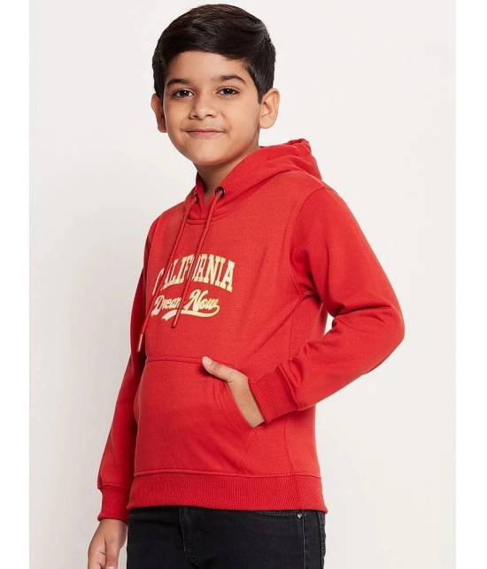 UBX Red Fleece Boys Sweatshirt ( Pack of 1 ) - None