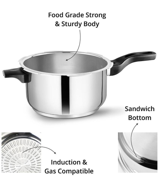 Srushti Gold is now Leoron 5 L Stainless Steel OuterLid Pressure Cooker With Induction Base